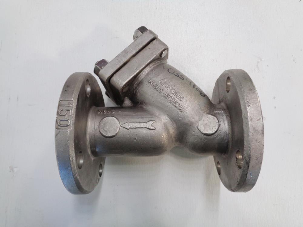 Mueller 2" 150# Flanged Wye Y-Strainer, CF8M